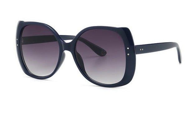 Luxury Brand Vintage Rivet Big Frame Butterfly Cat Eye Sunglasses