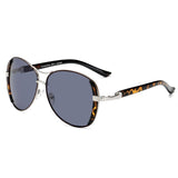 Alloy Frame Polycarbonate Vintage Aviator Sunglasses