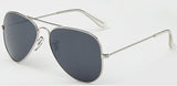 Retro Classic Mirror Lens Metal Rim Aviator Sunglasses