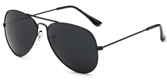 Retro Classic Mirror Lens Metal Rim Aviator Sunglasses