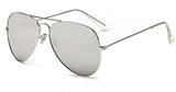 Retro Classic Mirror Lens Metal Rim Aviator Sunglasses