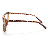 Retro Style Colorful Rhinestones Frame Vintage Cat Eye Sunglasses