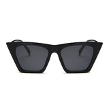 Classic Style Flat Gradient Lens Vintage cat Eye Sunglasses