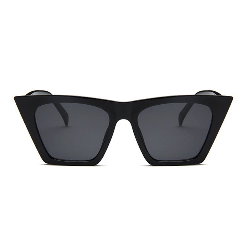 Classic Style Flat Gradient Lens Vintage cat Eye Sunglasses