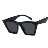 Classic Style Flat Gradient Lens Vintage cat Eye Sunglasses