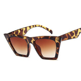 Classic Style Flat Gradient Lens Vintage cat Eye Sunglasses