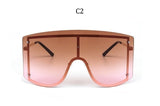 Rimless Metal Visor Sunglasses