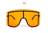 Rimless Metal Visor Sunglasses