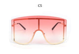 Rimless Metal Visor Sunglasses