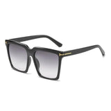 Gradient Letter Square Frame Sunglass