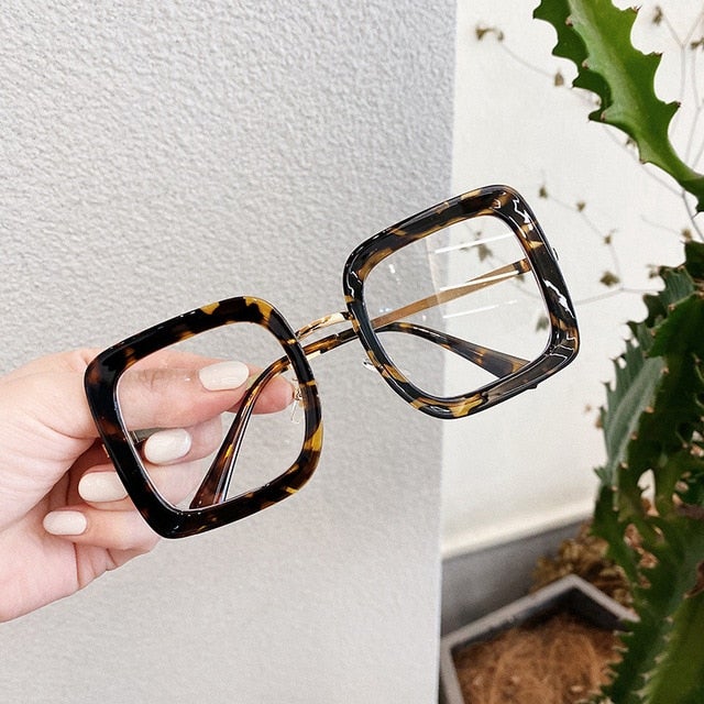 Square Frame Transparent Eyeglass