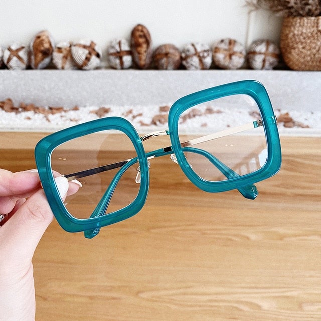 Square Frame Transparent Eyeglass