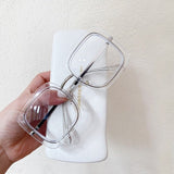 Square Frame Transparent Eyeglass