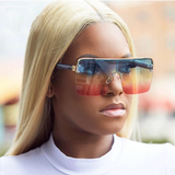 Oversized Vintage Gradient Square Sunglasses