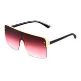Oversized Vintage Gradient Square Sunglasses