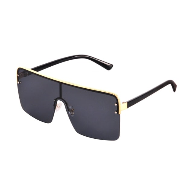 Oversized Vintage Gradient Square Sunglasses