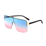 Oversized Vintage Gradient Square Sunglasses