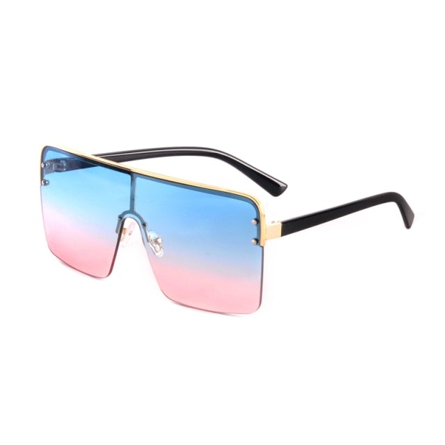 Oversized Vintage Gradient Square Sunglasses