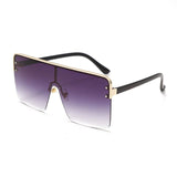 Oversized Vintage Gradient Square Sunglasses