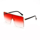 Oversized Vintage Gradient Square Sunglasses