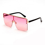 Oversized Vintage Gradient Square Sunglasses