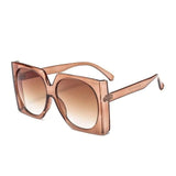 Gradient Elegant Oversized Square Sunglass