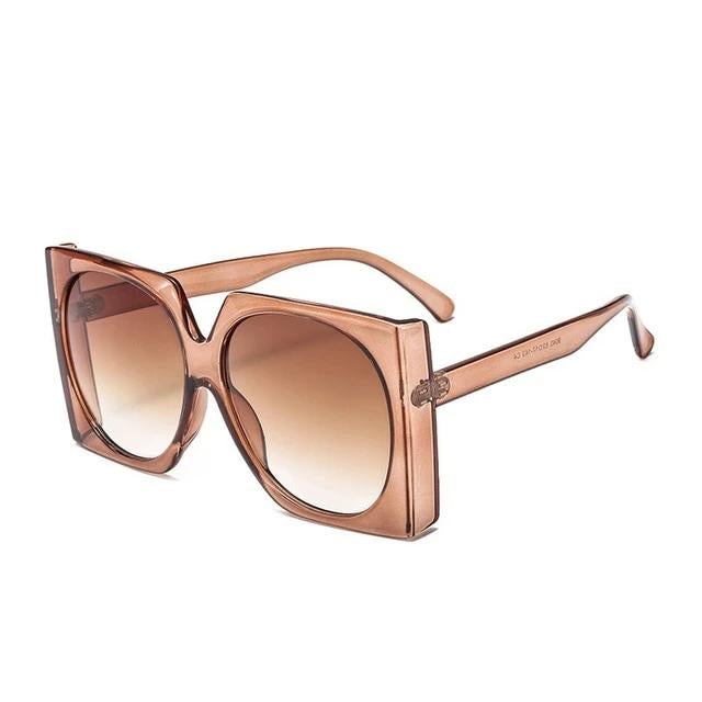 Gradient Elegant Oversized Square Sunglass