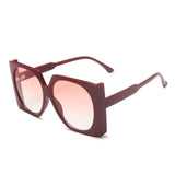 Gradient Elegant Oversized Square Sunglass