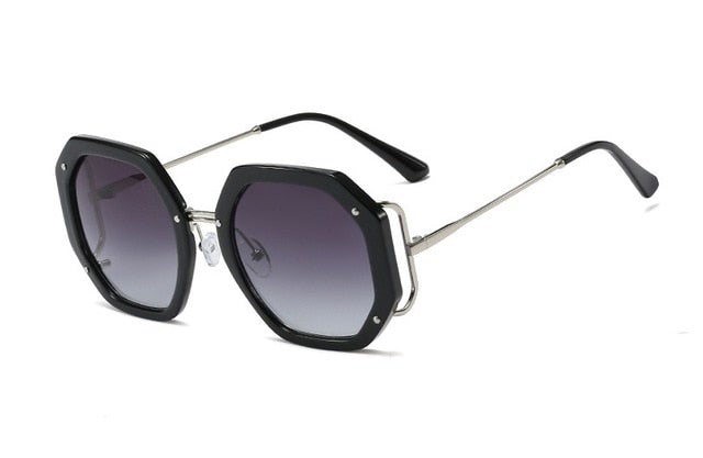 Vintage Polygon Round Sunglasses