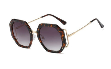 Vintage Polygon Round Sunglasses