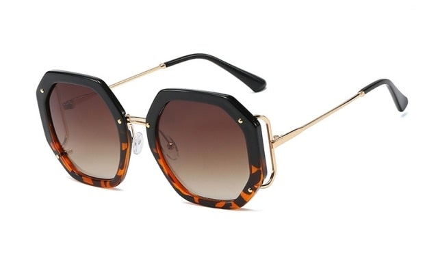 Vintage Polygon Round Sunglasses