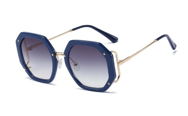 Vintage Polygon Round Sunglasses