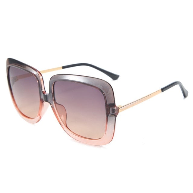 Oversized Tortoiseshell Square Sunglasses