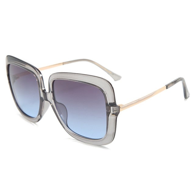 Oversized Tortoiseshell Square Sunglasses