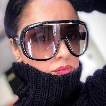 Oversize Cover One Piece Visor Sunglasses