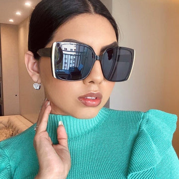 Vintage Big Frame Square Sunglass
