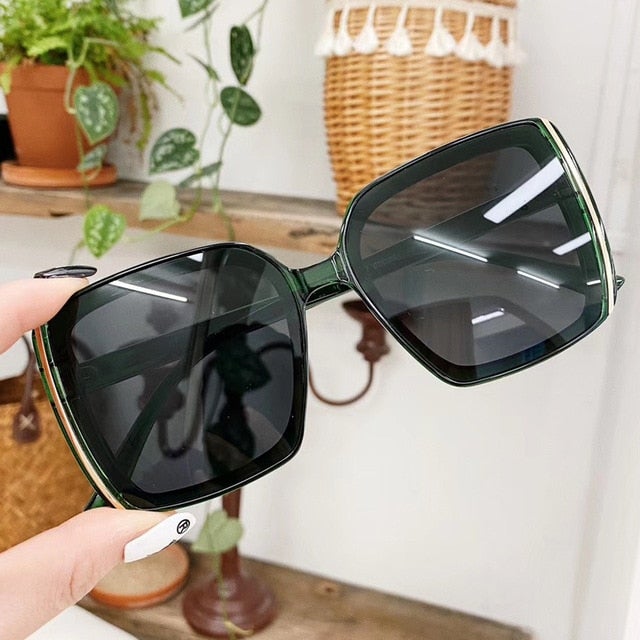 Vintage Big Frame Square Sunglass