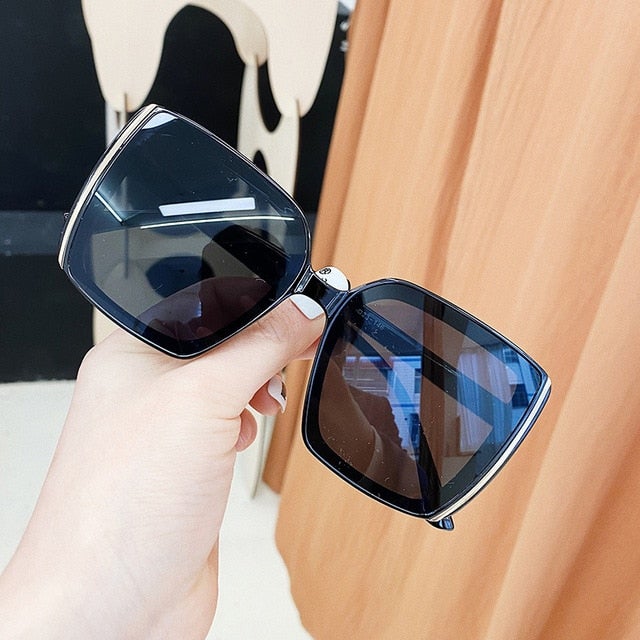 Vintage Big Frame Square Sunglass