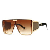 Oversized Lens Shades Vintage Square Sunglasses