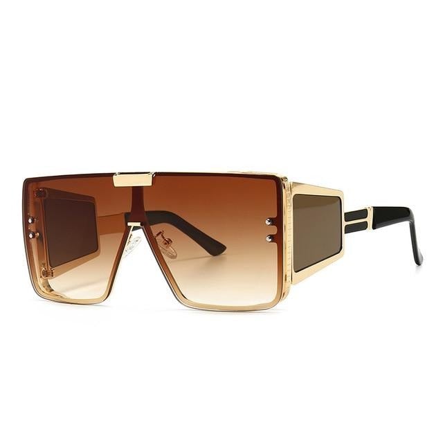 Oversized Lens Shades Vintage Square Sunglasses