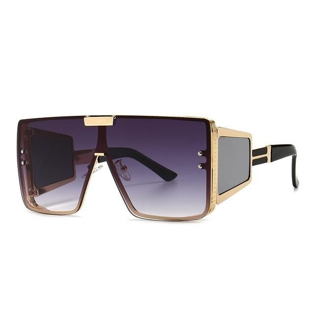 Oversized Lens Shades Vintage Square Sunglasses