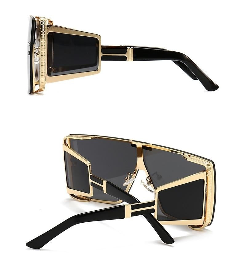 Oversized Lens Shades Vintage Square Sunglasses