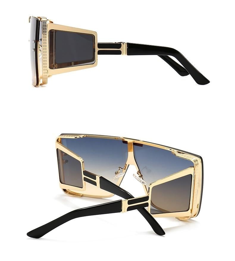 Oversized Lens Shades Vintage Square Sunglasses