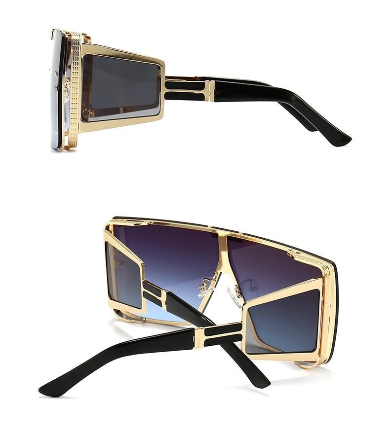 Oversized Lens Shades Vintage Square Sunglasses