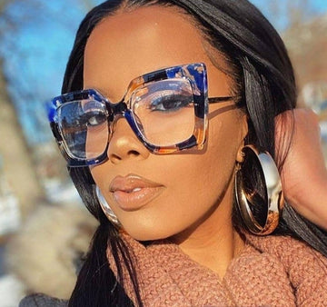Vintage Transparent Square Sunglasses