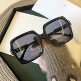 Vintage Big Frame Square Sunglasses