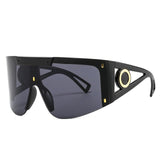 Oversize Square Visor Sunglasses
