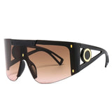 Oversize Square Visor Sunglasses