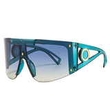 Oversize Square Visor Sunglasses