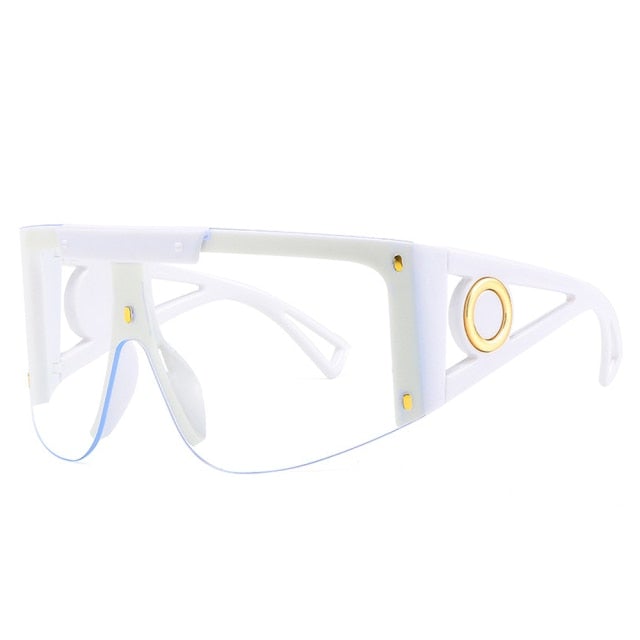 Oversize Square Visor Sunglasses